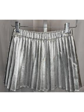 Owillo Foil Pleated Skirt in size small